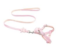 SHITOOMFE Rabbit Harness and Leash Set, Adjustable Cozy Bunny Harness and Leash with Cute Star for Kitten, Ferret & Small Pets, M