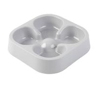 SHITOOMFE Slow Dog Water Bowl, Dog Dishes to Slow down Eating, Anti-choking Safe Plastic Feeder Bowls, Four-Leaf Clovers Shaped Food Bow for Indoor Cat Pet