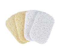 SHITOOMFE Soap Saver Pads, Soap Saver Anti-Slip PVC Lift Pads for Bathroom Holder Accessory 4PCS, Lift Pad