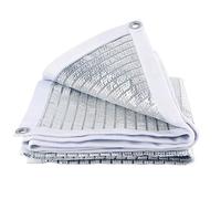 SHITOOMFE White Reflective Aluminet Shade Cloth Sunblock Shade Net UV Resistant Garden Shade Mesh Shade Cloth for Patio Lawn 200 * 300cm Aluminet Shade Cloth