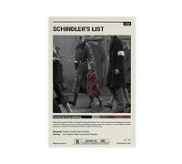 shitou Schindler's List Poster Classic Retro Movie Posters Cool Wall Decor Art Print Canvas Posters for Room Aesthetic Decor Gifts Unframe:12x18inch(30x45cm)