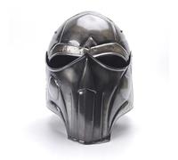 SHIV HANDICRAFTS US Viking Punisher Skull Battle Helmet Functional Medieval Portable Halloween Helmet Best Gift for Him Black Antique