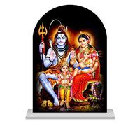 Shiv Parivar Idol for Car Dashboard murti Shiv Idol for Home Lord Shiv Decorative Spiritual Gift Item & Statue for Temple Pooja Home Decor Office Study Table