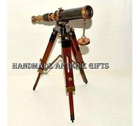 Shiv Shakti Enterprises Antique Marine Brass Telescope With Tripod Stand Collectible Nautical Handmade Gift