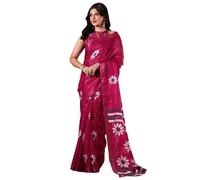 Shiv Textiles Women Saree, Magenta, One size