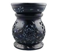 Shiva Blue Eternity Soapstone Essential Oil Burner/Aromatherapy Oil Burner - Medium