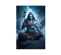 Shiva-Hindu Art-Hindu God Decor (2) Canvas Poster Wall Art Decor Print Picture Paintings for Living Room Bedroom Decoration 12x18inch(30x45cm)