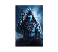 Shiva-Hindu Art-Hindu God Decor (3) Canvas Poster Wall Art Decor Print Picture Paintings for Living Room Bedroom Decoration 20x30inch(50x75cm)