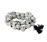 Shiva Lingam Shop Handmade Skull 40+1 Beads Necklace | Mund Mala Nar Mund Tantric Mala for Kali Bhakti, Aghori Sadhna, Spiritual Pooja, and Tantra Rituals | Mundmala for Meditation & Protection