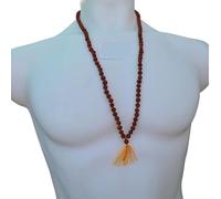 Shiva Lingam Shop Original Lab Certified 100% Genuine 7 mm Rudraksha Mala 108 japa mala for positive energy & healing power Rudraksha Mala for Men/Women Wearing