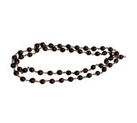 Shiva Lingam Shop Shaligram Mala Narayan Saligram with Copper Cap | Sacred Vishnu Shaligram Stone Prayer Mala for Meditation, Puja & Spiritual Protection