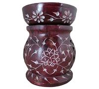 Shiva Plum Eternity Soapstone Essential Oil Burner/Aromatherapy Oil Burner - Large