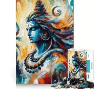 Shiva The Hindu God 1000 Pieces Jigsaw Puzzles for Adults Think Smart Toy Quiet Fun Accurate Cut 38x52cm