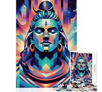Shiva The Yogi Jigsaw Puzzles 1000 Piece for Adults Enhance Focus for Better Performance Quiet Soothing Playtime Fun (50x75cm)