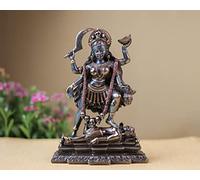 SHIVAJI ARTS Kali Statue, 19.5 CM Bonded Bronze Goddess Kali Idol, Hindu goddess of Destruction, Power & Creation