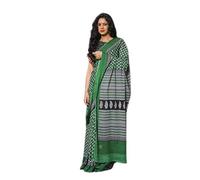 Shivanya Handicrafts Hand block printed cotton mulmul fabric saree With Blouse Piece Traditional Jaipuri Print 136, Multicolour, 5.5 Meters, Multicolour, 5.5 Meters