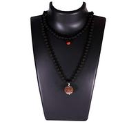 ShivaRatna10 Mukhi Nepal Origin + (5 Mukhi Black Rudraksha Mala) Silver Cap - Lab Certified