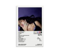 Shiwa Olivia Poster Rodrigo Guts Album Cover Poster for Bedroom Canvas Posters for Room Aesthetic Wall Art Decor 16x24inch(40x60cm)