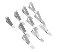 Shiwaki 10 Pcs Clips para Mantel de Mesa, Abrazaderas de Metal Ajustables, Acero Inoxidable Mantel Pinza,Clips de Mantel Kitchen Craft, Ideal para el hogar,Fiestas,Restaurante
