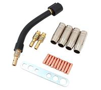 Shiwaki 18 pieces MIG welding nozzles,Connect the mouthpiece kit MIG MAG Welding Torch Wear Parts Set Suitable for 15AK MB15