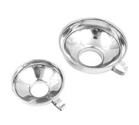 Shiwaki 2 Pieces Stainless Steel Jam Funnels, Kitchen Funnel, Stainless Steel Wide Mouth Funnel For Transferring Fluids, Beans and Jam