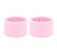 Shiwaki 2pcs Makeup Sponge Blender Holder Travel Carrying Case Sponge Drying Rack Stand Holder Egg Powder Puff Drying Shelf Cute(Pink)