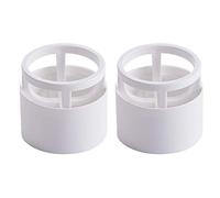 Shiwaki 2pcs Makeup Sponge Blender Holder Travel Carrying Case Sponge Drying Rack Stand Holder Egg Powder Puff Drying Shelf Cute(White)