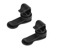 Shiwaki 2pcs Water Tube Clips Universal Water Bladder Hose Clip Removable Hydration Pack Clamp Magnetic Hose Holder - Black
