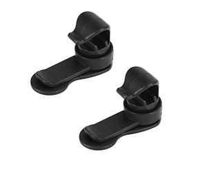 Shiwaki 2pcs Water Tube Clips Universal Water Bladder Hose Clip Removable Hydration Pack Clamp Magnetic Hose Holder - Black