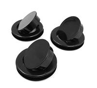 Shiwaki 3 Sets Patio Table Umbrella Rings and Caps Set Thicker Hole Ring Caps for Standard Size Parasol (Black)
