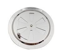 Shiwaki 5 Inch Diameter Round Air Vent Grille Cover Louver Ventilation Cover in Premium Stainless steel Can be opened and closed for Vehicle and boat accessories