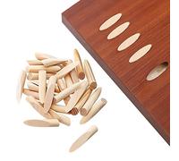 Shiwaki 50pcs Solid Wood Pocket Hole Plugs for Inclined and Vertical Holes