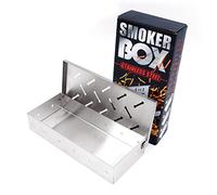 Shiwaki BBQ Smoker Box,Stainless Steel Smoke Box,Smoke Generator,Meat and Fish Smoker,for Indoor Outdoor Charcoal BBQ Grill Grill Meat