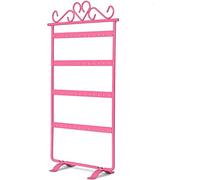 Shiwaki Item display stand 48 Holes, item Tower Stand, 4 Tiers Layers Hanging Display Rack, Storage for Home decoration, wedding accessories storage (Pink)