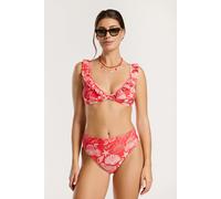 Shiwi Bobby Bikini Set Beach Day Red Hibiscus Beach Day size 36 | Bikinis Outlet | Women | Red 36