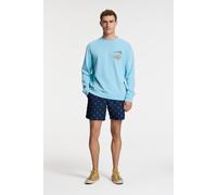 Shiwi Kyle Relaxed Fit Sweat Sketched Island Blue Sky size XXL | Sweaters Outlet | Men | Blue XXL