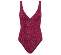 Shiwi Ladies Amy Swimsuit Java Leopard Structure Grapejuice Purple size 34 | Bodies Outlet | Women | Purple 34