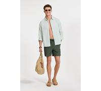 Shiwi Rick Linen Long Sleeve Shirt Solid Green Seafoam size S | Formal Shirts Outlet | Men | White S