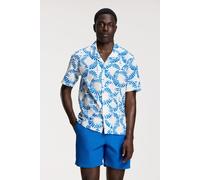 Shiwi Vic Short Sleeve Shirt Ripple White Blue Ripple size XL | Swimming Trunks Outlet | Men | White XL