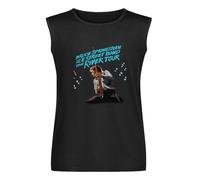 SHIWUNANFANG Fashiona Sleeveless Men's Bruce-Springsteen The River Tour 2016 Black M