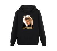 SHIWUNANFANG Labyrinth Jareth Face Photo Jim Henson Movie Adult Hoody Hoodie Black XL