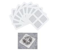 ShiWuYou 50 Pcs Drain Cover, Shower Hair Catcher, 10x10cm Floor Drain Sticker Square, for Laundry Kitchen Sink Bathtubs Blocking Human pet Hair