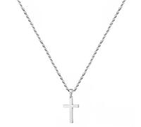 ShiWuYou Men's Stainless Steel Nail Cross Pendant Necklace, Cross Necklace for Men,Stainless Steel Cross Necklaces, for Christian Birthday Christmas Easter Gifts Thanksgiving Day