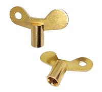ShiWuYou Radiator Bleed Key, Radiator Valve caps, for Bleeding radiators, Faucet, Made of Solid Brass- Pack of 2
