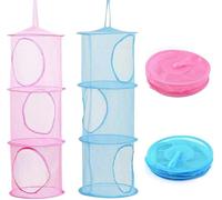 Shixian 2PCS Storage Hanging Bag Basket, Network Storage Hanging Bag Basket, Hanging mesh Storage Basket