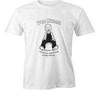 SHIXUED Men's Oor Wullie T Shirt - Scotland - Ish - Annual - The Broons Christmas Funny White XL