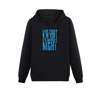 SHIXUED Men's Saturday Night Live It'S Snl Hoodies Pullover Long Sleeve Sweatshirts M Black