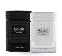 Shiyaaka Snow and Shiyaaka Shadow 100ml by Khadlaj Perfumes - Fragrance Gift Men - Eau De Parfum- Fresh Citrus, Spicy Woody Scent for him