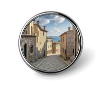 Shiyan House Round Badge Personalized Metal Lapel Pin Badges Fit Clothing Bags Hat Humorous Printed Brooch Badge Party Decorations Accessories for Men Women