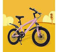 Shiyinge Kids Girls Boys Bike Mountain Bike bicycle cycling teenagers High-carbon Steel PU Rigid suspension 18-Inch Tyres 1 Speed Multiple Color Options applicable to towns and various roads (Pink)
